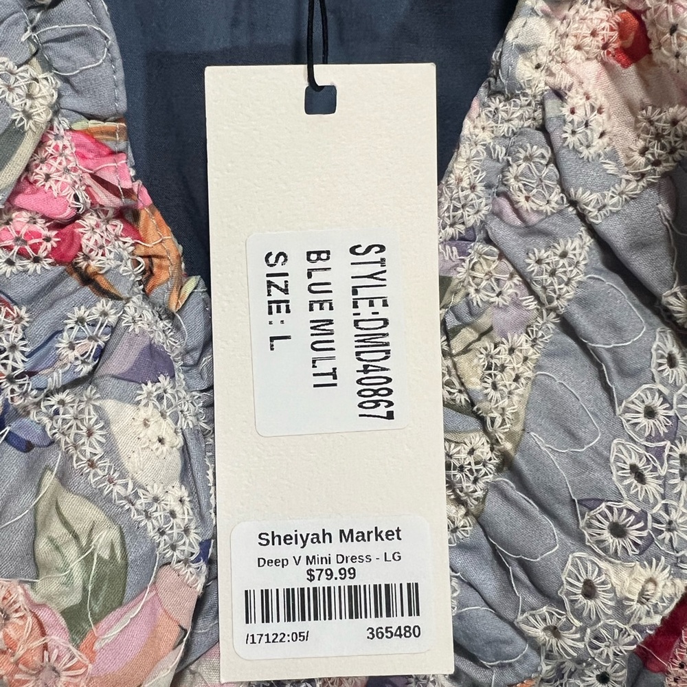 Dance & Marvel Tier Embroidered Spring Mini Dress - Picture 4 of 14